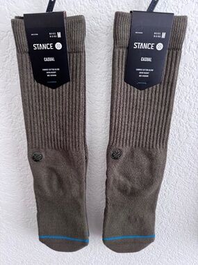 STANCE Icon Casual Ribbed Crew Socks Adult Mens 6-8.5 / Women’s 8-10.5